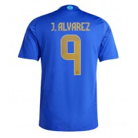 Maglia Calcio Argentina Julian Alvarez #9 Seconda Divisa Copa America 2024 Manica Corta